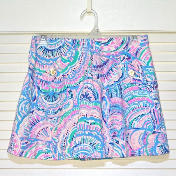 Lilly Pulitzer Women's Multi-Color Patterned Cotton Madison Skort Sz XS  2614 - Picture 11 of 14